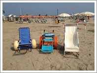 Carrozzine per il bagno in mare